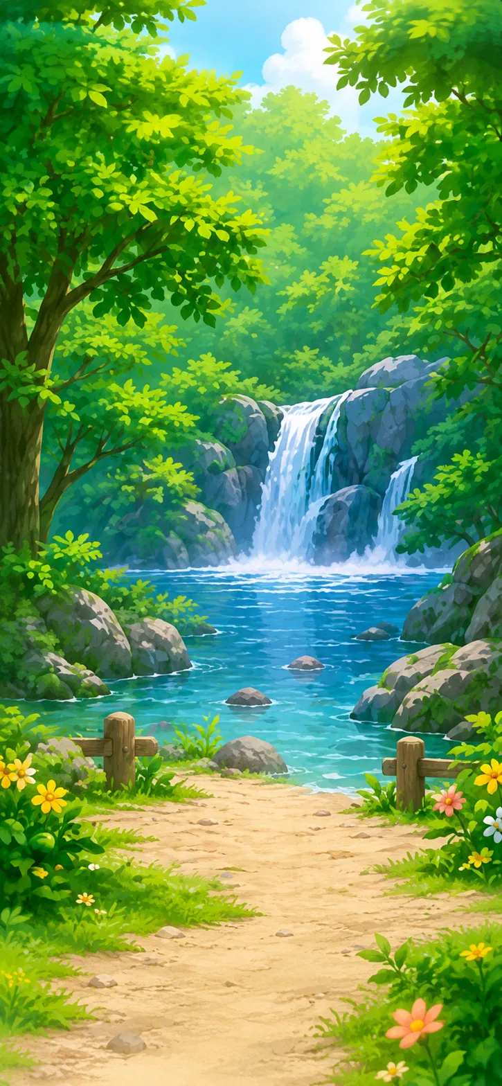 계곡 배경